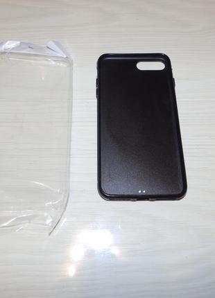 Tpu+glass чехол для apple iphone 7 plus / 8 plus мрамор люкс3 фото