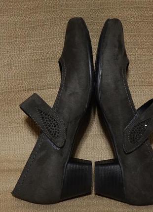 Классические веганские темно-серые туфли easy street amsterdam голландия 37 р.8 фото