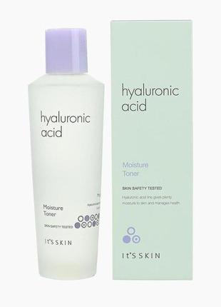 Увлажняющий тоник для лица с гиалуроновой кислотой it's skin hyaluronic acid moisture toner, 150 мл