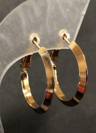 Серьги xuping позолота 18к