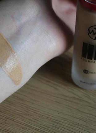W7 hd foundation (оттенок - 'golden') / матовый стойкий тональный крем