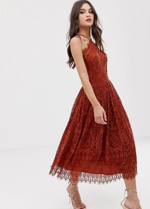 Кружевное платье миди asos design3 фото