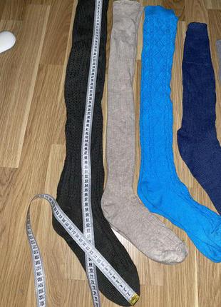 Высокие женские носки чулки гольфы6 фото