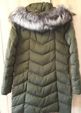Теплая зимняя куртка с натуральным мехом2 фото