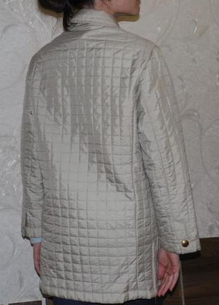 Gerry weber стеганная куртка,пальто золотисто-бежевого цвета3 фото
