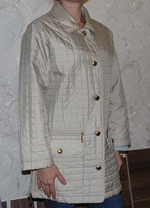 Gerry weber стьобаний куртка,пальто золотисто-бежевого кольору