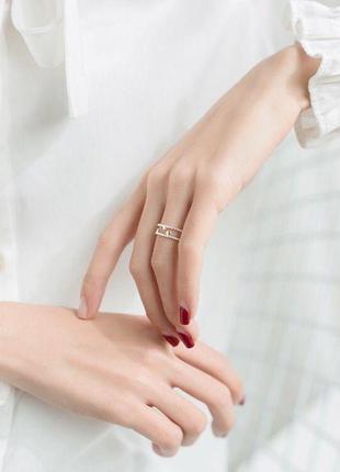 Кольцо золотое небо со звездами, серебряное покрытие 925 пробы