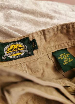 Щільні штани шорти вінтажні cabela's штани висока посадка прямі бавовна бавовна з защипами у спортивному стилі5 фото