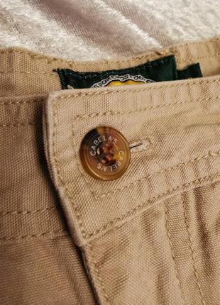 Щільні штани шорти вінтажні cabela's штани висока посадка прямі бавовна бавовна з защипами у спортивному стилі6 фото