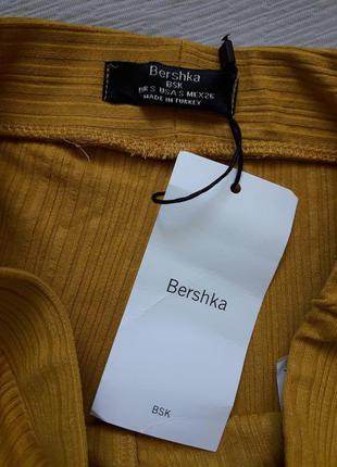 Трендовые стильные брюки клёш в рубчик bershka9 фото