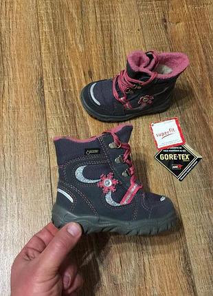 Ботиночки сапожки черевики зимние на девочку superfit gore-tex р.22