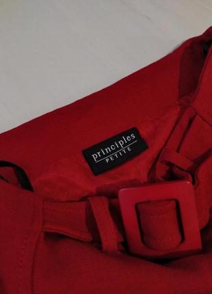 💥black friday💥трендовая юбка насыщенного красного цвета principles petite3 фото