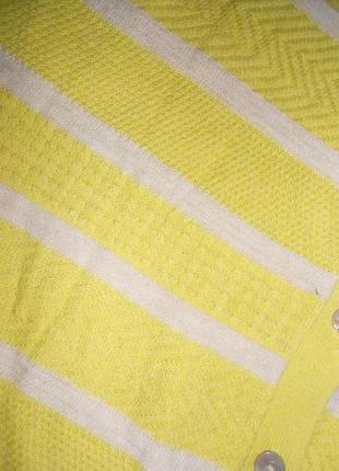Кардиган,  кофта лимонного цвета в составе хлопок 48 50рр2 фото