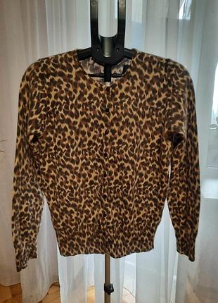 Светр шерстяний анімалістичного принту