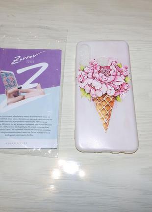 Силиконовый чехол zorrov для huawei p30 lite ice cream 3d2 фото