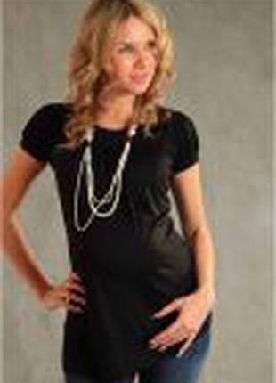 Черная, базовая блузка для беременных/h&m mama1 фото
