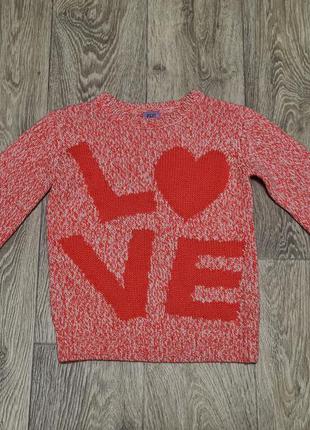 Детский свитер для девочки от f&f на 5-6 лет2 фото
