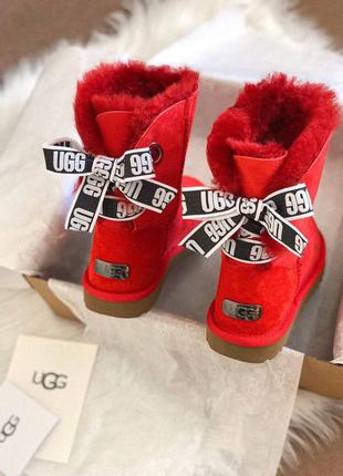 Ugg bailey bow red6 фото