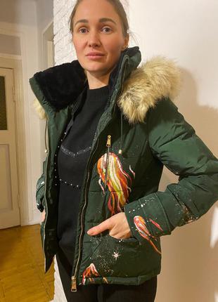 Зимова куртка-пуховик zara