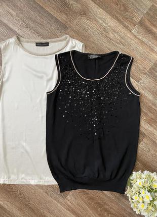 Гарна трикотажна майка блуза