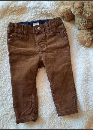 Узкие вельветовые штантшки