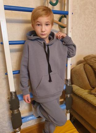 Дитячий теплий спортивний костюм кенгуру на флісі ( з начосом) для хлопчиків та дівчаток.