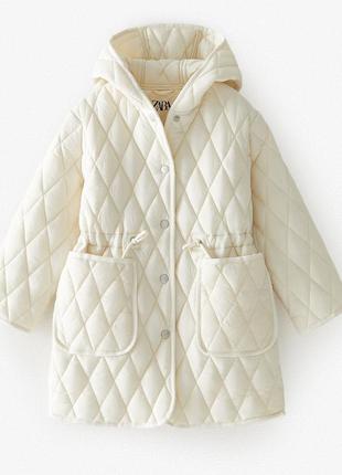 Стеганое пальто  zara, 9лет