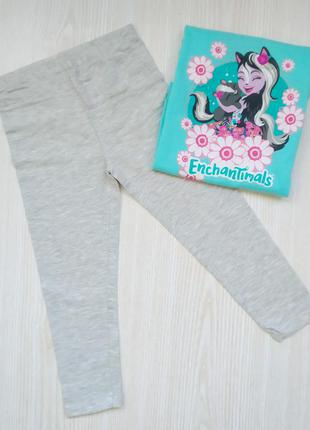 Трикотажная пижама для девочки enchentimals костюм в садик4 фото