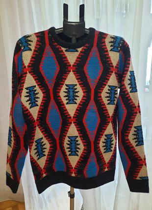 Светр з етнічним принтом primark