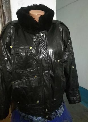 Куртка кажан шкіра вінтаж