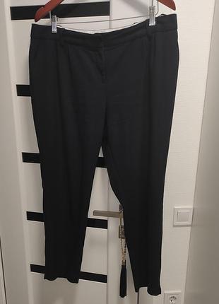 Укорочені брюки темно синій