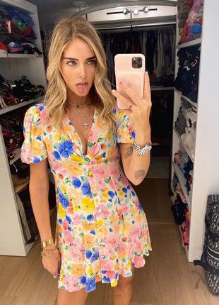 Новое платье zara, милое, короткое свежее летнее