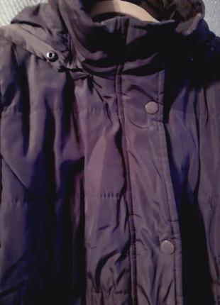 Женская удлиненная зимняя куртка,  демисезонное пальто на подкладке осеннее, деми.4 фото