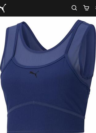 Puma-топ studio layered women's training crop top! p.-s4 фото