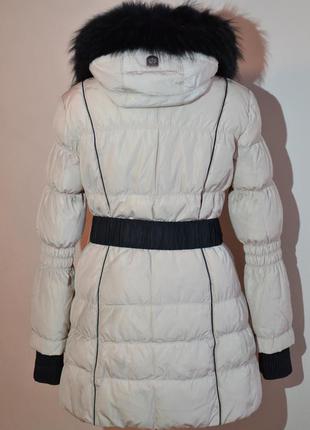 Теплый зимний пуховик пальто shenowa с мехом енота по супер цене xl2 фото