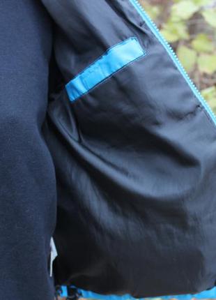 Jeanious industries осіння куртка з капішоном синя / розмір м / осенняя куртка с капюшоном м4 фото