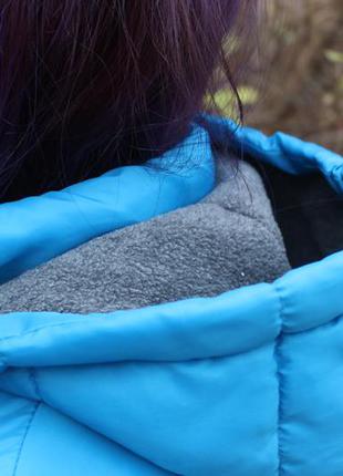 Jeanious industries осіння куртка з капішоном синя / розмір м / осенняя куртка с капюшоном м6 фото