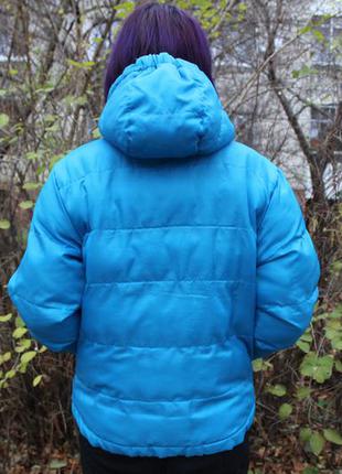 Jeanious industries осіння куртка з капішоном синя / розмір м / осенняя куртка с капюшоном м10 фото