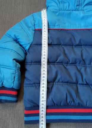 Курточка зимняя с паровозом томасом на мальчика 2-3 года на рост 98 см mark's &amp; spencer8 фото