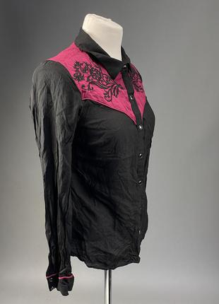 Блуза стильная oasis, черно бордовая,2 фото