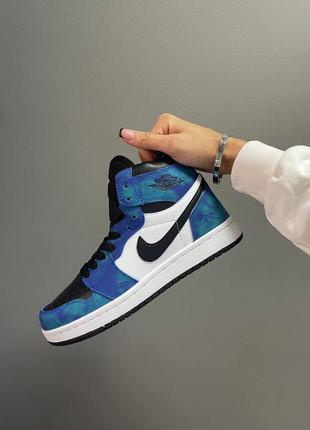Кроссовки nike air jordan 1 retro « tie dye »
