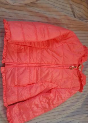 Красивая нежная розовая курточка 12-18мес