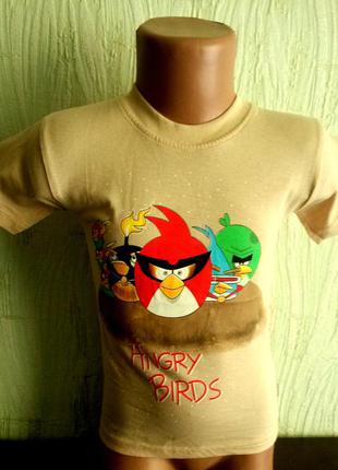 Футболка дитяча енгрі бердс 104,110