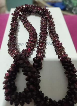 Натуральный гранат бусы.винтаж