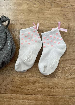 Шкарпетки з бантиками і сердечками oshkosh