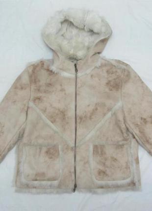 Куртка / дубленка искусственная на молнии, размер l / xl