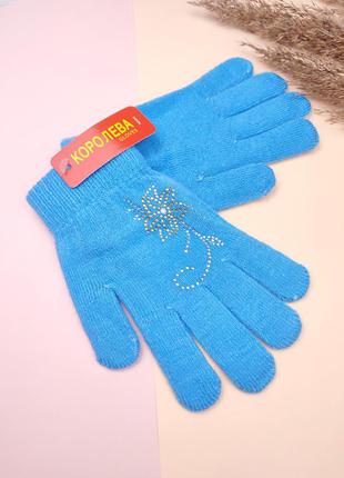 Супер мягкие одинарные перчатки для девочек
