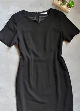 Чорне плаття футляр ділове святкове міді marks & spencer m&s