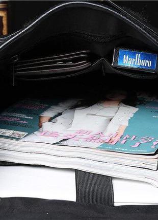 Мужской кожаный рюкзак портфель сумка шкіряний ранець для ноутбука документов8 фото