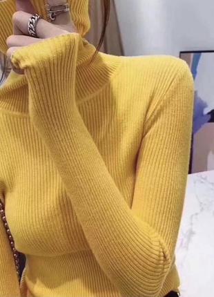 Гольф водолазка рубчик светр светер кофта джемпер пуловер8 фото